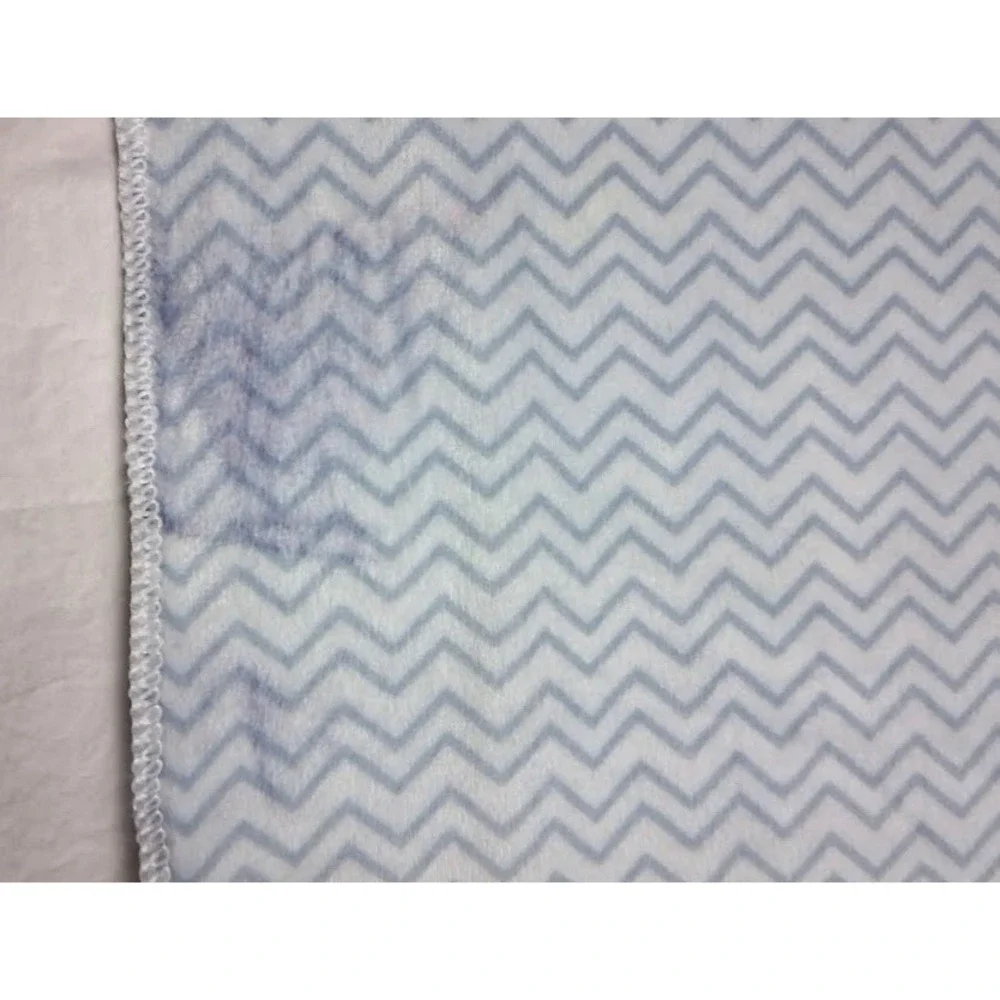 FLAW SL Home Fashions Blue Airplane Cloud Baby Blanket‎ 119741 White Polyester